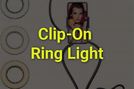 QFFL LED Ring Light LED Ring Light 3 Dimmable Color 10 Levels of Brightness with Clamp Table Lamp for Portrait Video Makeup 